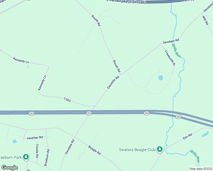 map of restaurants, bars, coffee shops, grocery stores, and more near 1542 North Deodate Road in Elizabethtown
