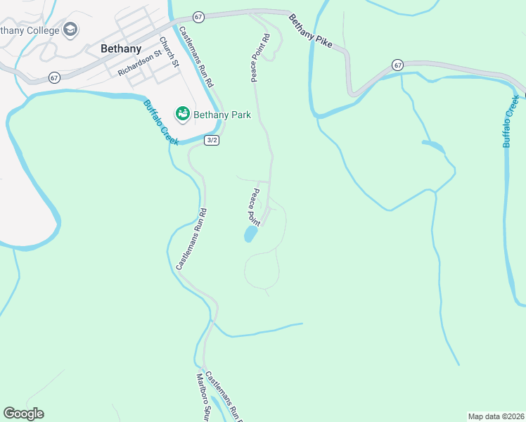 map of restaurants, bars, coffee shops, grocery stores, and more near 828 Peace Point Road in Bethany