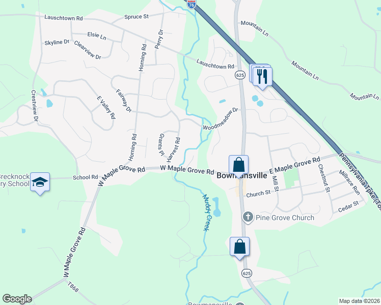 map of restaurants, bars, coffee shops, grocery stores, and more near 154 West Maple Grove Road in Denver