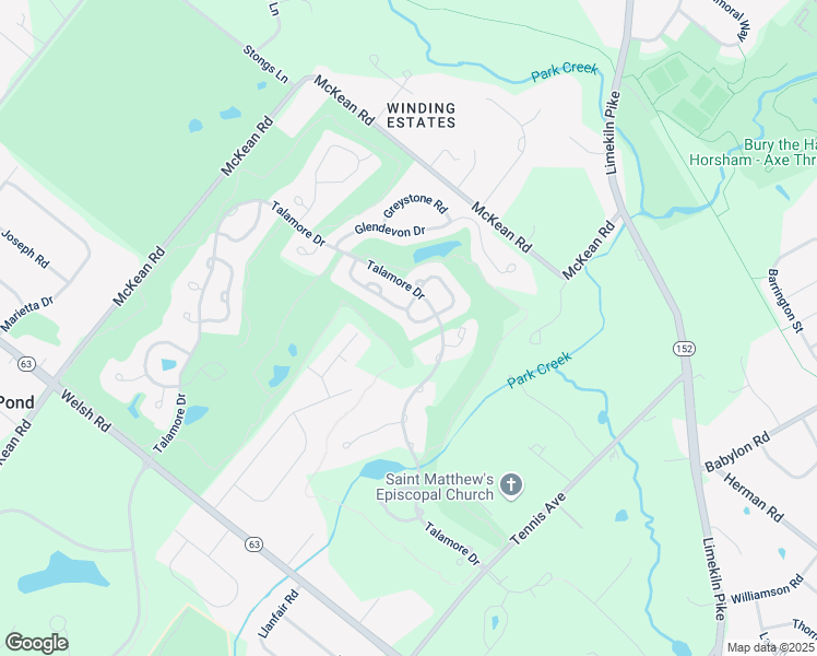 map of restaurants, bars, coffee shops, grocery stores, and more near 1017 Ingram Court in Ambler