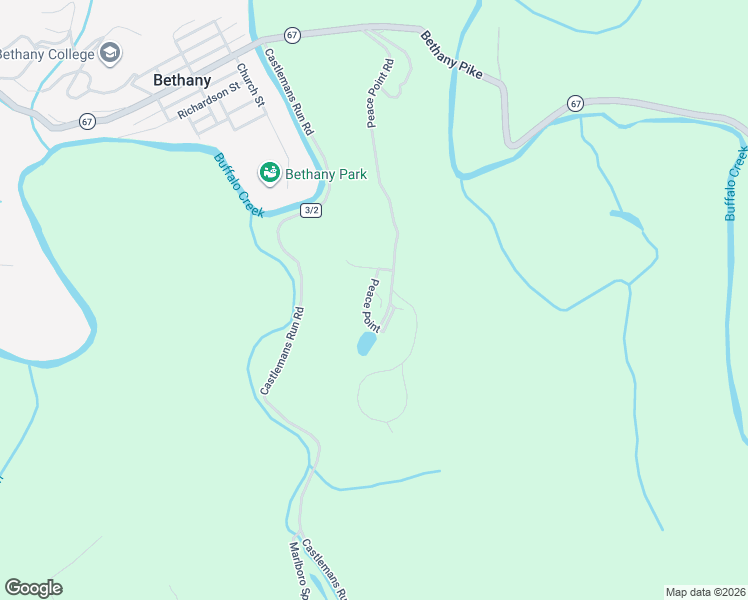 map of restaurants, bars, coffee shops, grocery stores, and more near 828 Peace Point Road in Bethany