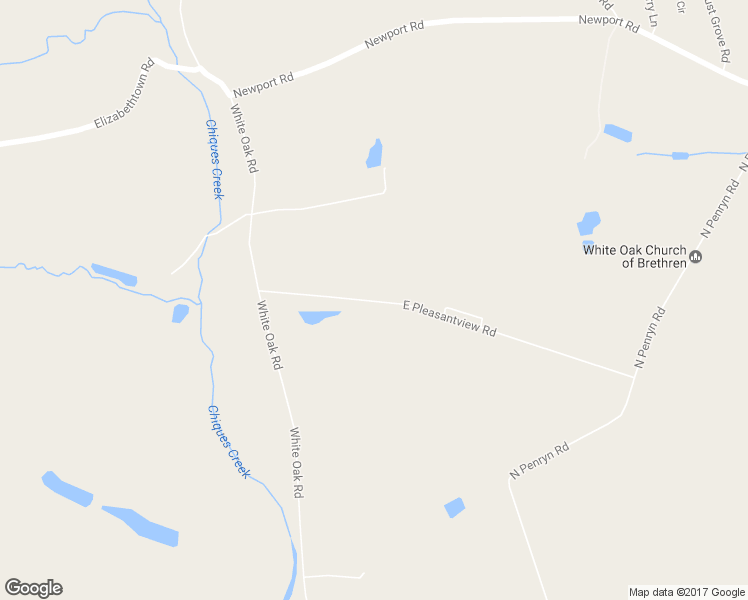 map of restaurants, bars, coffee shops, grocery stores, and more near 622 East Pleasantview Road in Manheim