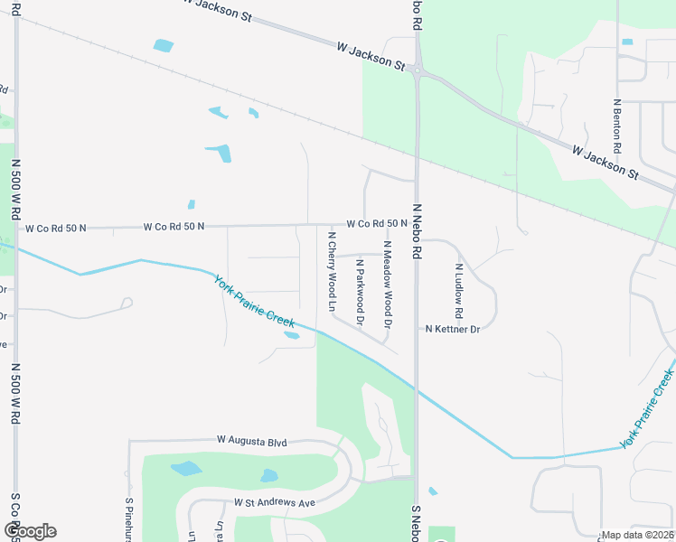 map of restaurants, bars, coffee shops, grocery stores, and more near 700 North Cherry Wood Lane in Muncie