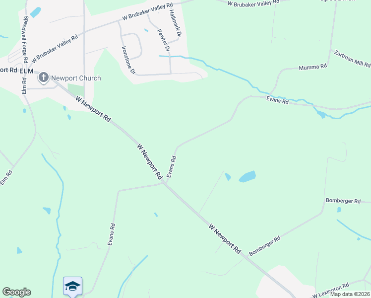 map of restaurants, bars, coffee shops, grocery stores, and more near 364 Evans Road in Lititz