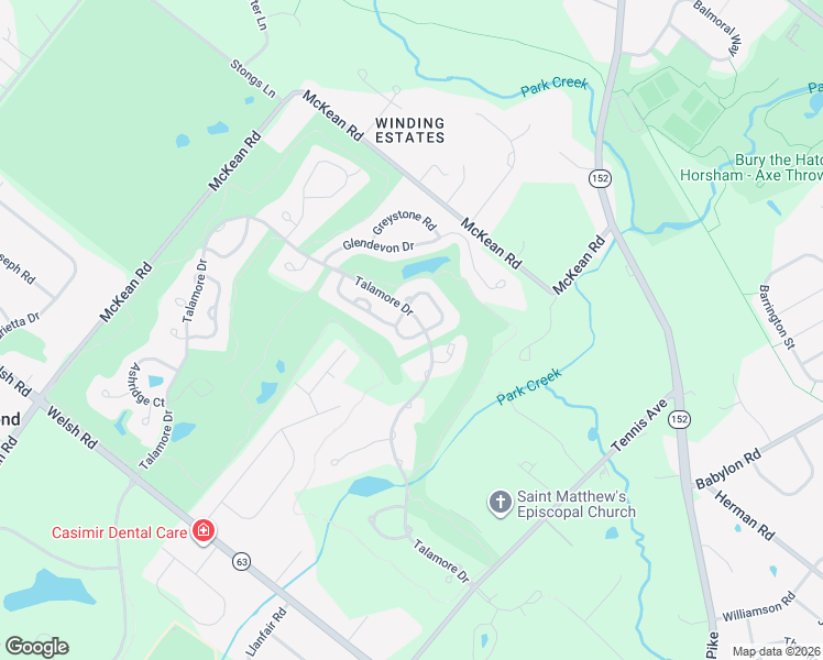 map of restaurants, bars, coffee shops, grocery stores, and more near 1006 Ingram Court in Ambler