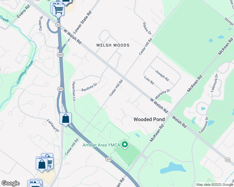 map of restaurants, bars, coffee shops, grocery stores, and more near 1524 Cedar Hill Road in Montgomery County