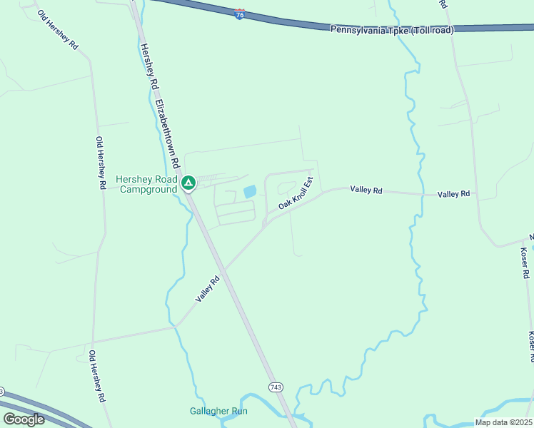 map of restaurants, bars, coffee shops, grocery stores, and more near 1 Oak Knoll Estate in Elizabethtown