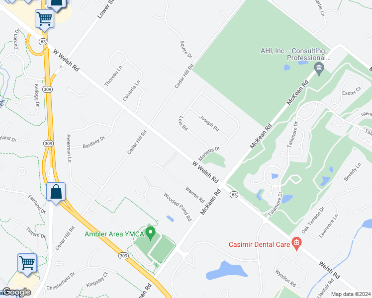 1224 West Welsh Road, Ambler PA Walk Score