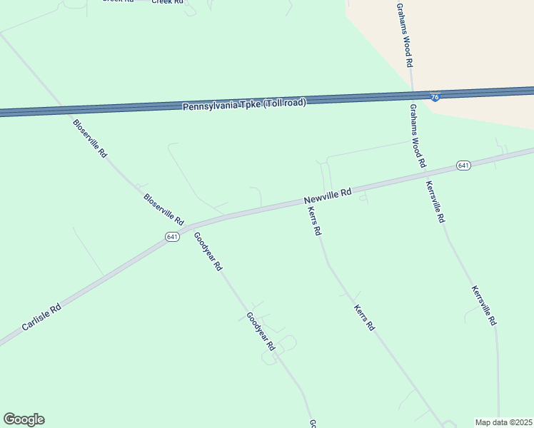 map of restaurants, bars, coffee shops, grocery stores, and more near 2252 Newville Road in Carlisle