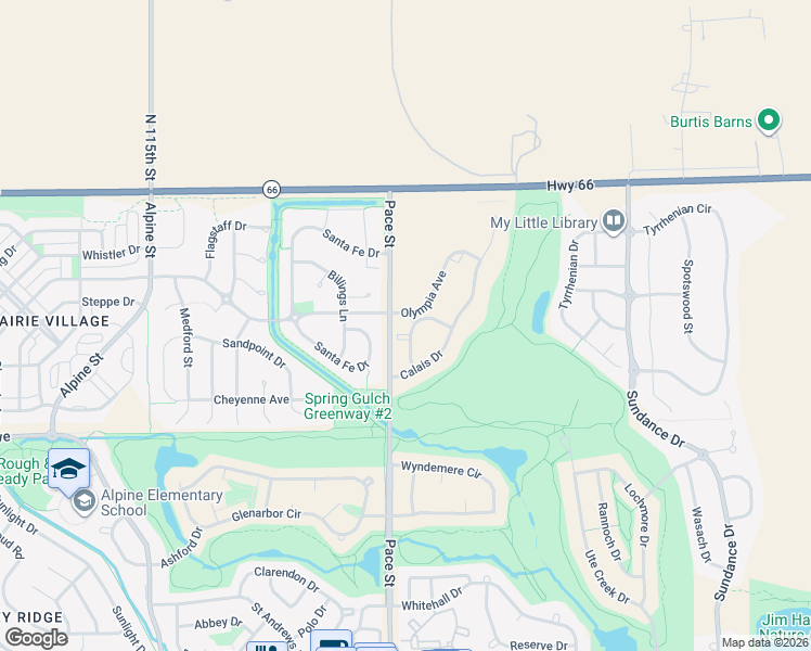 map of restaurants, bars, coffee shops, grocery stores, and more near 1011 Sonoma Circle in Longmont