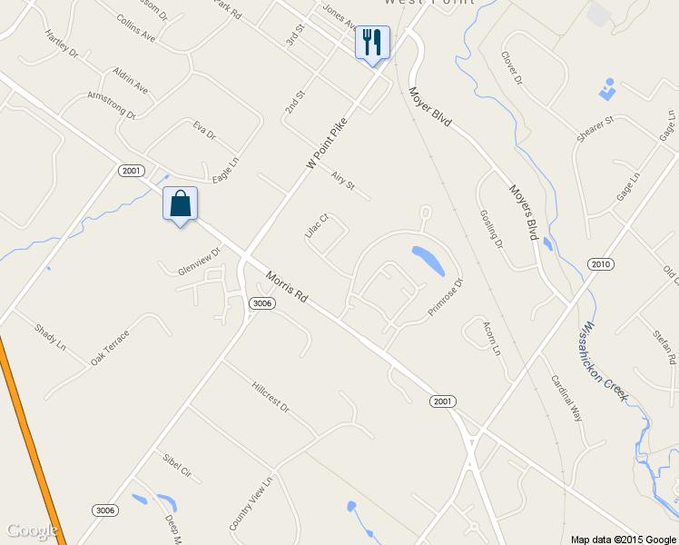 map of restaurants, bars, coffee shops, grocery stores, and more near 1401 Lilac Court in Lansdale