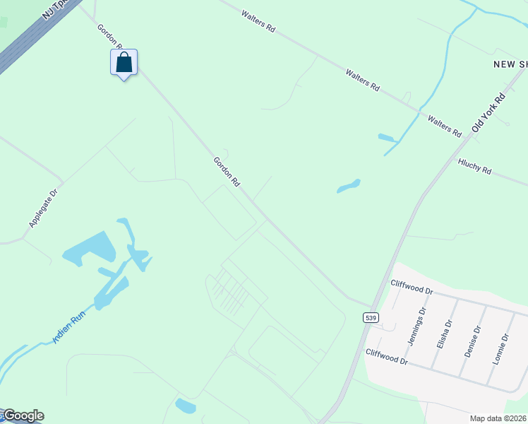 map of restaurants, bars, coffee shops, grocery stores, and more near 400-498 Gordon Road in Robbinsville