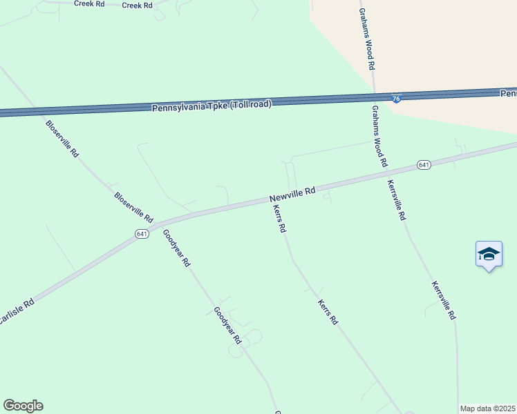 map of restaurants, bars, coffee shops, grocery stores, and more near 2246 Newville Road in Carlisle