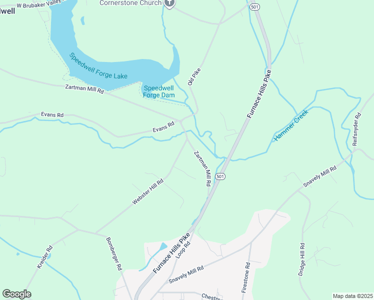 map of restaurants, bars, coffee shops, grocery stores, and more near 707 Webster Hill Road in Lititz