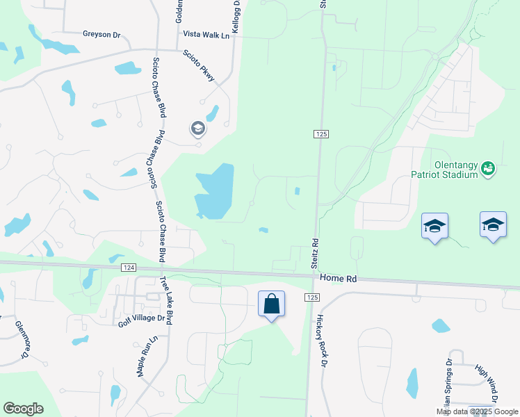 map of restaurants, bars, coffee shops, grocery stores, and more near 7291 Harvest Point Court in Powell