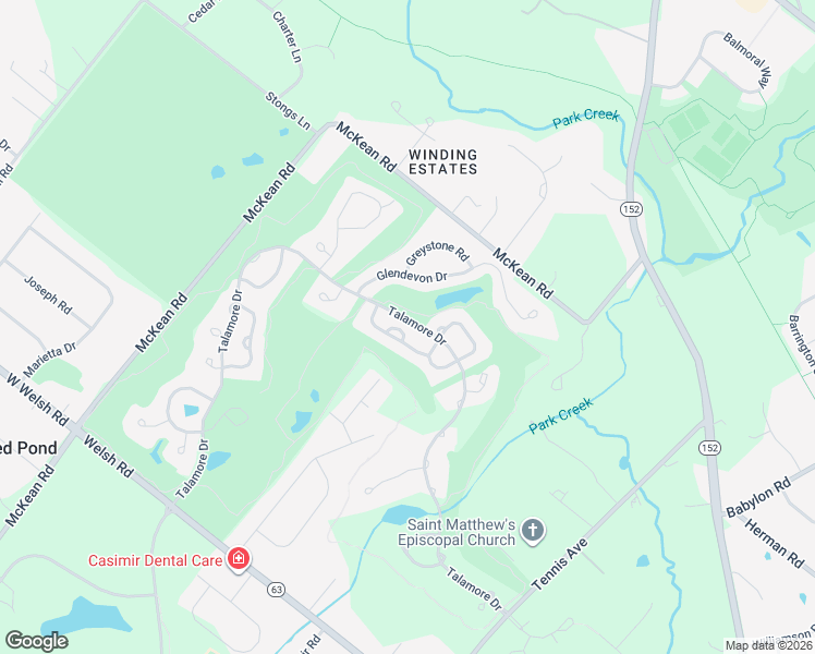 map of restaurants, bars, coffee shops, grocery stores, and more near 1125 Henley Court in Ambler