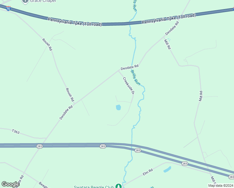 map of restaurants, bars, coffee shops, grocery stores, and more near 65 Creekside Drive in Elizabethtown
