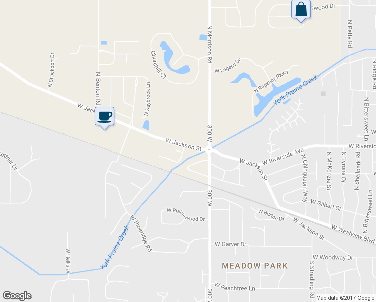 map of restaurants, bars, coffee shops, grocery stores, and more near 5009 W Jackson St in Muncie