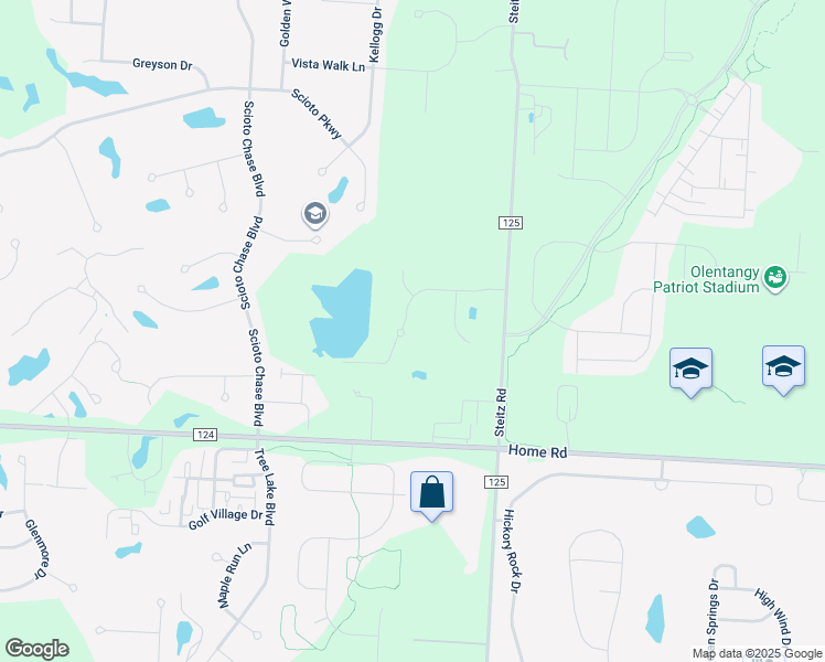 map of restaurants, bars, coffee shops, grocery stores, and more near 7291 Harvest Point Court in Powell