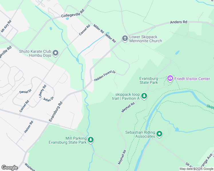 map of restaurants, bars, coffee shops, grocery stores, and more near 853 Appaloosa Court in Collegeville