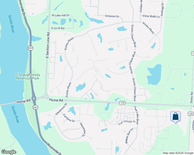 map of restaurants, bars, coffee shops, grocery stores, and more near 7394 Avendale Drive in Powell