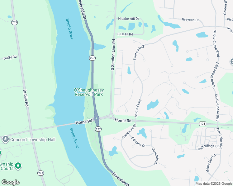 map of restaurants, bars, coffee shops, grocery stores, and more near 5166 Harvest Loop in Shawnee Hills