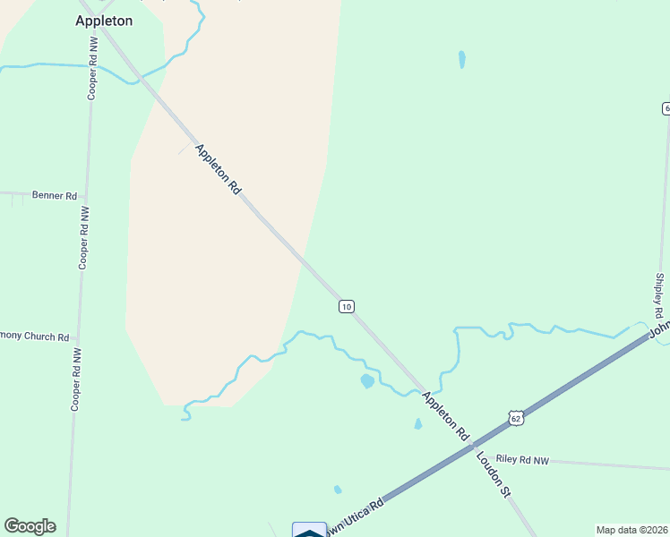 map of restaurants, bars, coffee shops, grocery stores, and more near 10240 Appleton Road in Johnstown