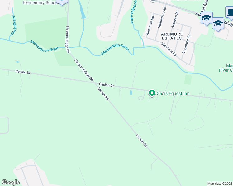 map of restaurants, bars, coffee shops, grocery stores, and more near 511 Casino Drive in Farmingdale