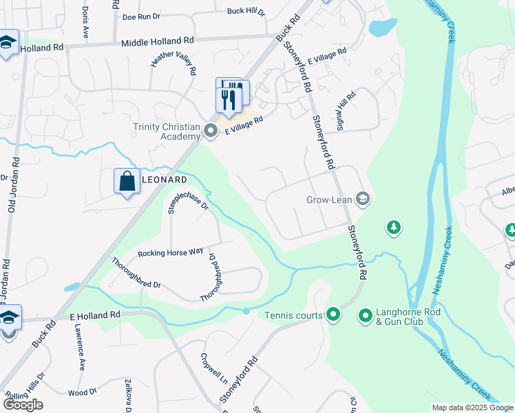 map of restaurants, bars, coffee shops, grocery stores, and more near 1 Saratoga Court in Southampton