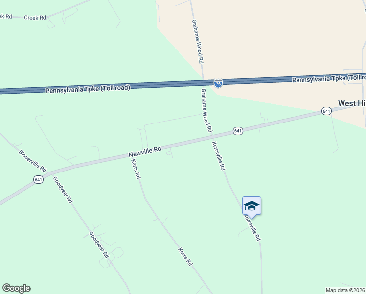 map of restaurants, bars, coffee shops, grocery stores, and more near 2224 Newville Road in Carlisle