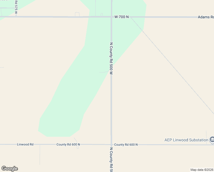 map of restaurants, bars, coffee shops, grocery stores, and more near 6491 North 500 West in Frankton