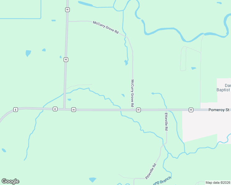 map of restaurants, bars, coffee shops, grocery stores, and more near 3595 McCurry Grove Trail in Darlington