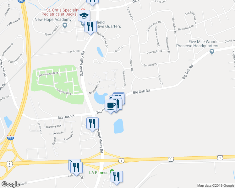 map of restaurants, bars, coffee shops, grocery stores, and more near 1550 Devon Court in Morrisville