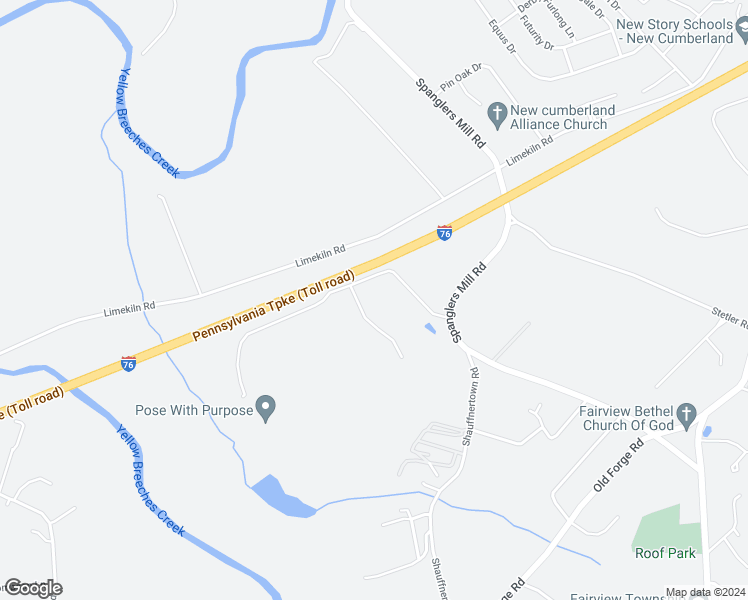 map of restaurants, bars, coffee shops, grocery stores, and more near 182 Rose Hill Drive in New Cumberland