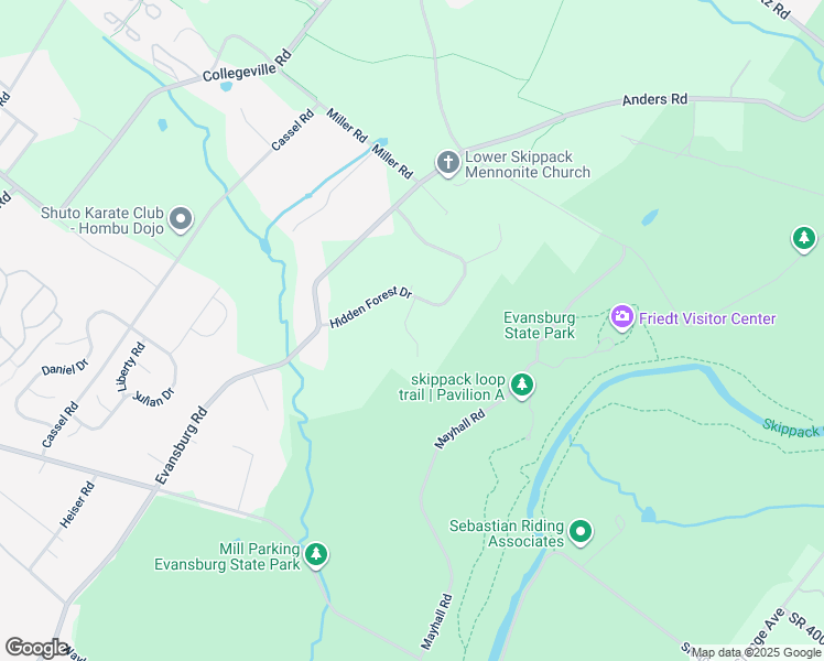 map of restaurants, bars, coffee shops, grocery stores, and more near 856 Appaloosa Court in Collegeville