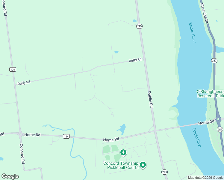 map of restaurants, bars, coffee shops, grocery stores, and more near 7510 Dublin Road in Delaware