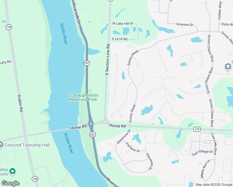 map of restaurants, bars, coffee shops, grocery stores, and more near 5166 Harvest Loop in Shawnee Hills