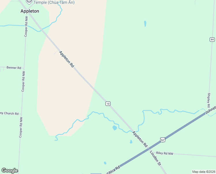 map of restaurants, bars, coffee shops, grocery stores, and more near 10240 Appleton Road in Johnstown