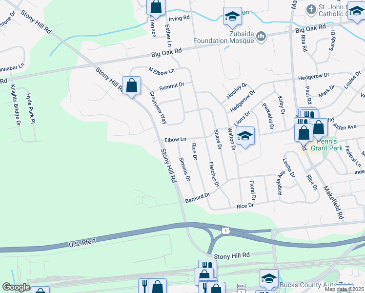 map of restaurants, bars, coffee shops, grocery stores, and more near 197 Simons Drive in Morrisville