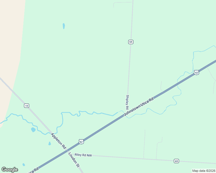 map of restaurants, bars, coffee shops, grocery stores, and more near 10345 Shipley Road in Johnstown