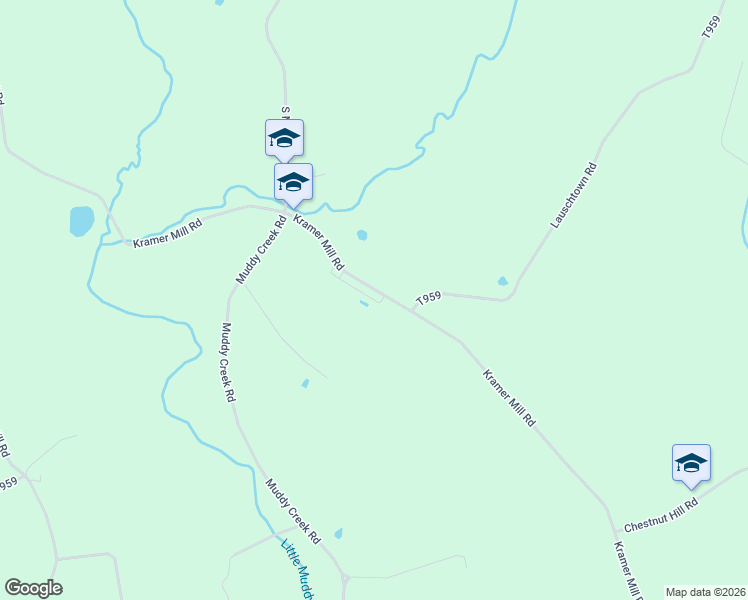 map of restaurants, bars, coffee shops, grocery stores, and more near 1282 Kramer Mill Road in Denver