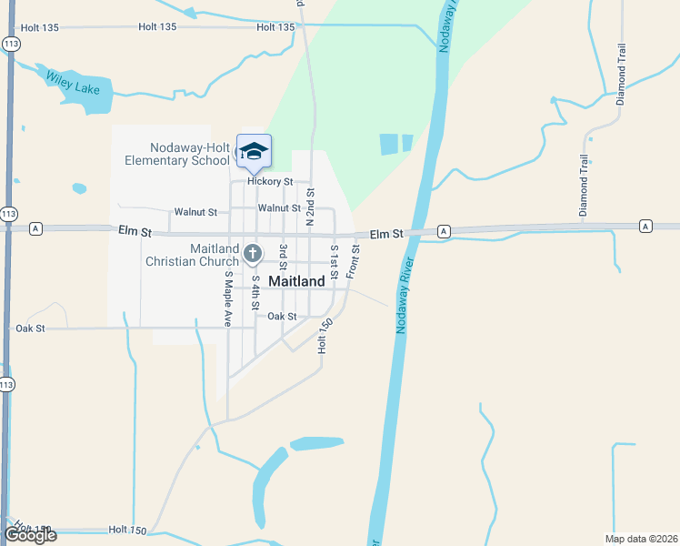 map of restaurants, bars, coffee shops, grocery stores, and more near 209 Ash Street in Maitland