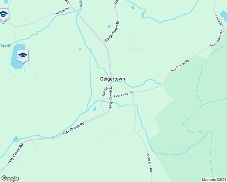 map of restaurants, bars, coffee shops, grocery stores, and more near 3433 Hay Creek Road in Birdsboro