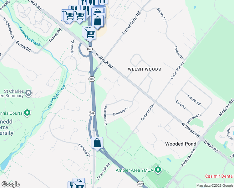 map of restaurants, bars, coffee shops, grocery stores, and more near 1150 Pileggi Court in Montgomery County