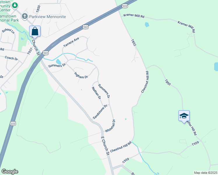 map of restaurants, bars, coffee shops, grocery stores, and more near 86 Summers Drive in Stevens