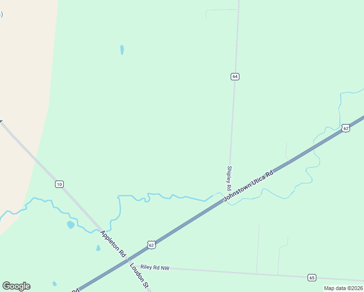 map of restaurants, bars, coffee shops, grocery stores, and more near 10345 Shipley Road in Johnstown