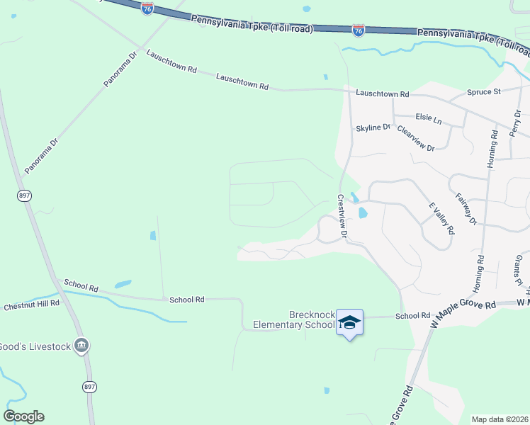 map of restaurants, bars, coffee shops, grocery stores, and more near in Bowmansville