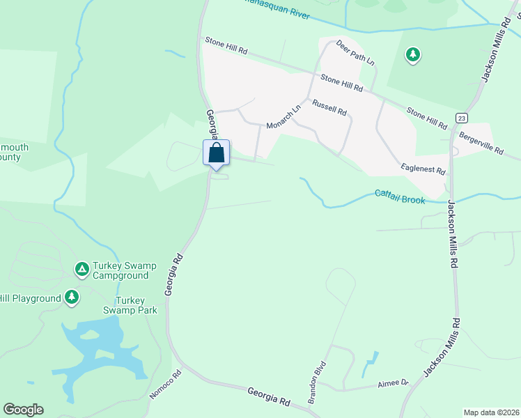 map of restaurants, bars, coffee shops, grocery stores, and more near 102 Quail Lane in Freehold