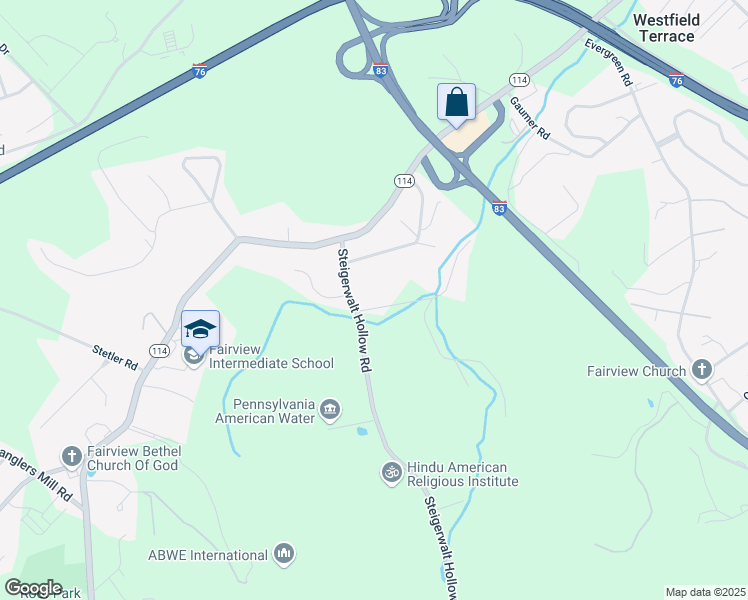 map of restaurants, bars, coffee shops, grocery stores, and more near 705 Ymca Drive in New Cumberland