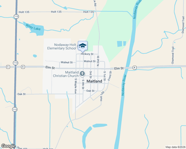 map of restaurants, bars, coffee shops, grocery stores, and more near 209 Ash Street in Maitland